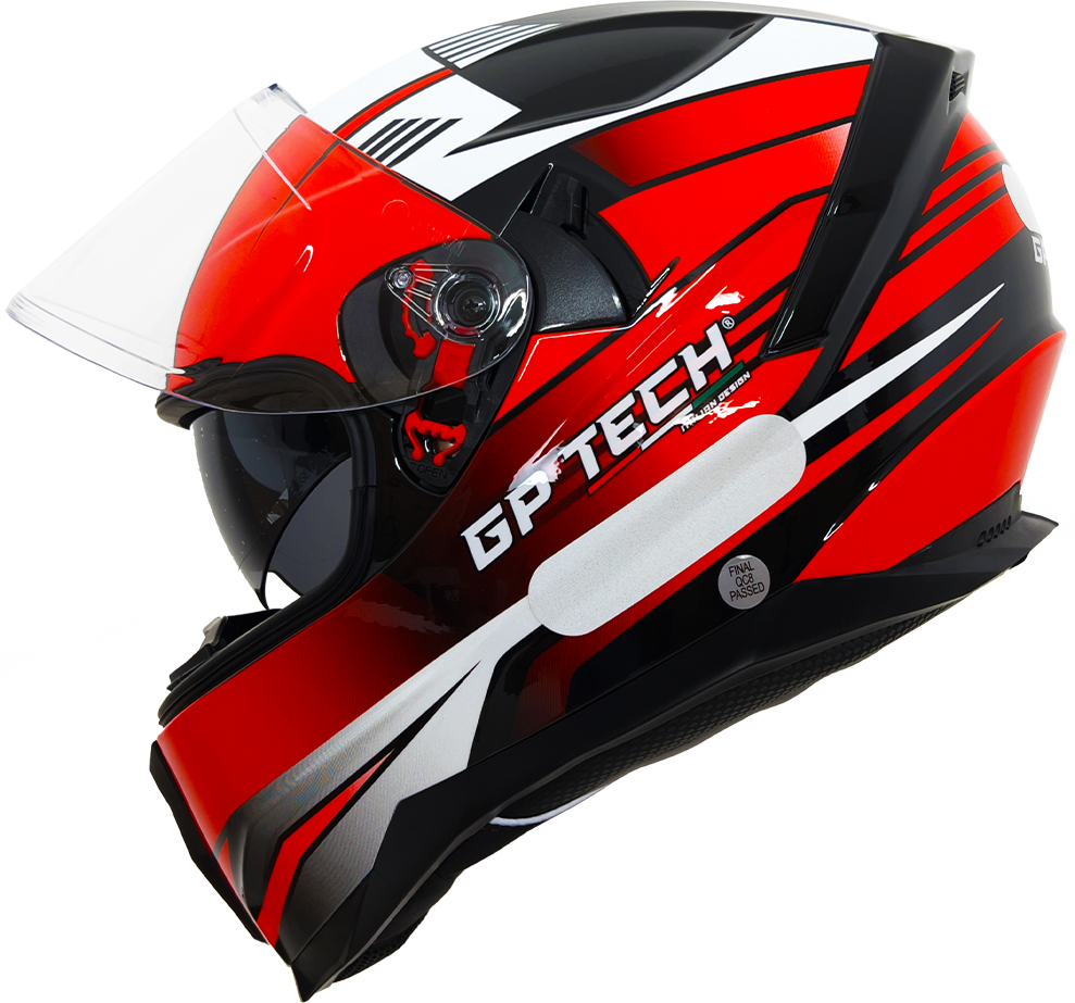 Capacete GP Tech Ultra SV Fusion Flag Óculos Interno Fume Viseira Solar