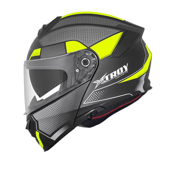 Capacete Escamoteável Xtroy Articulado Robocop C Óculos Fumê