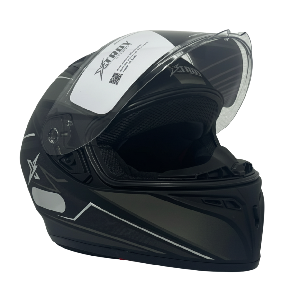 Capacete Moto Xtroy Fechado FF526 Esportivo Vision