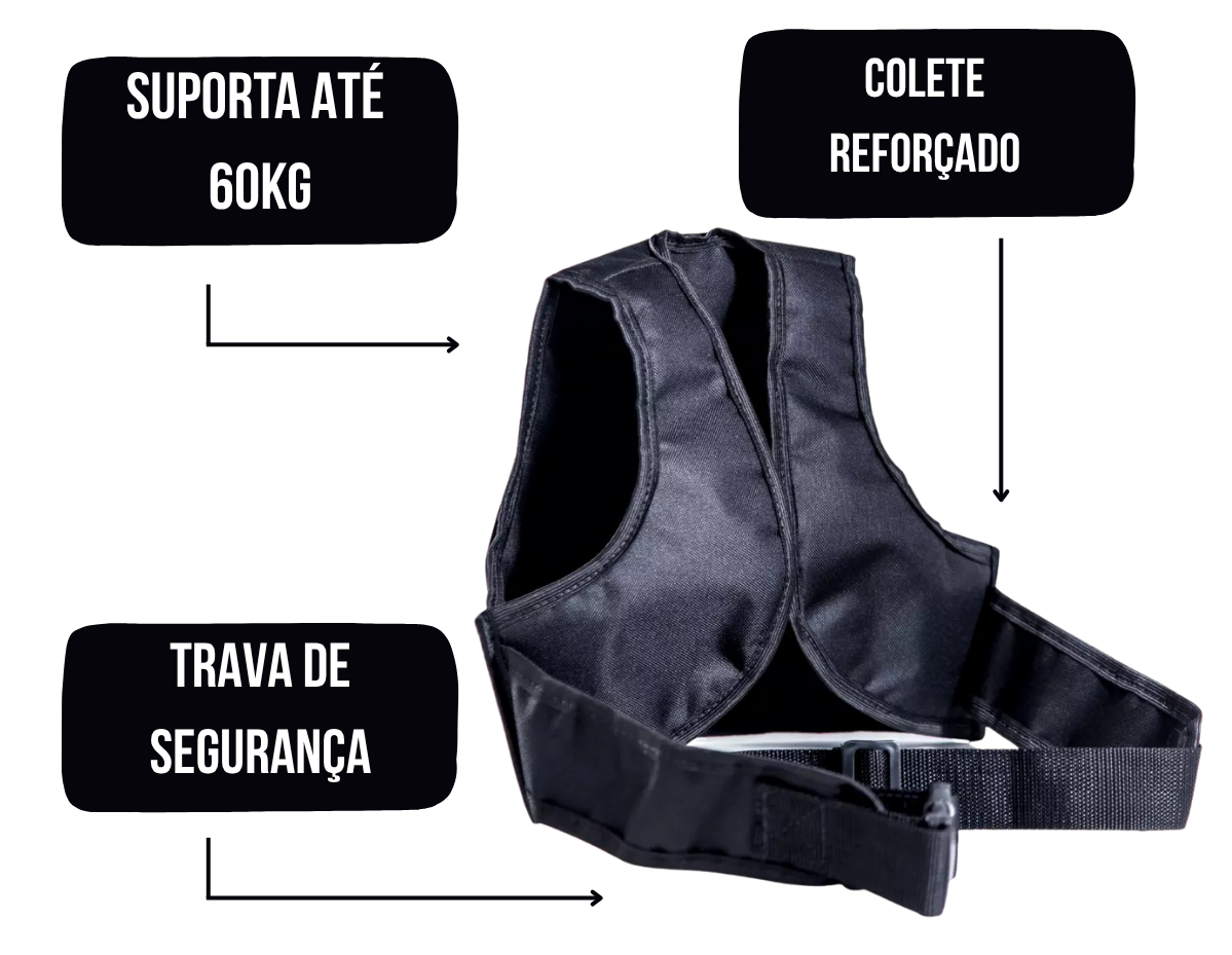 Colete Cinto Segurança Infantil Garupa Moto Kids Unissex