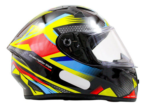 Kit Capacete Xtroy Esportivo Com Narigueira + Vis Camaleão