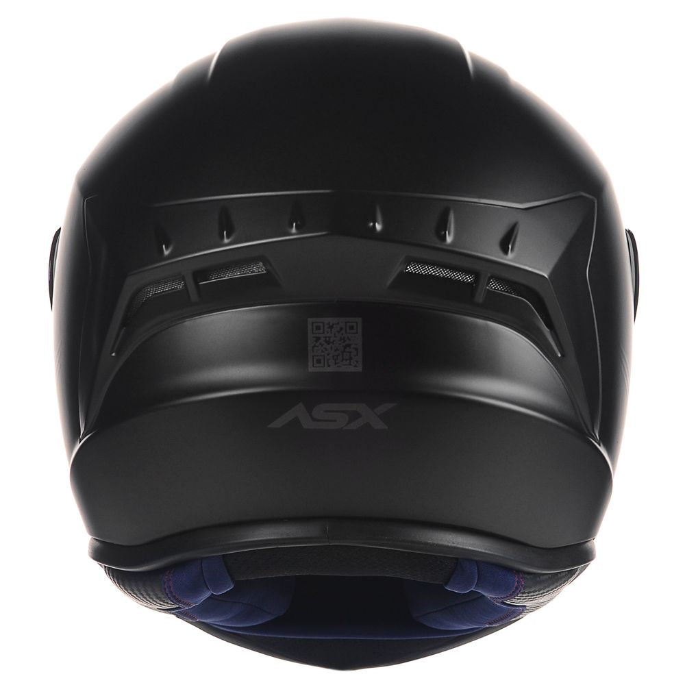 Capacete Fechado Asx Moto Esportivo Draken Preto Fosco