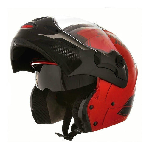 Capacete Escamoteável Mixs Captiva Street Rider Com Óculos
