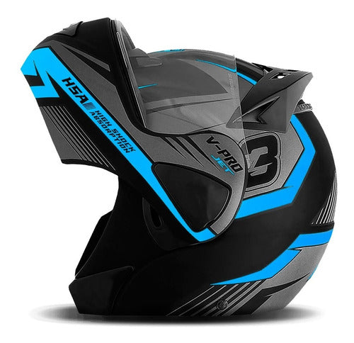 Capacete Articulado Pro Tork V-pro Jet 3 + Narigueira Brinde