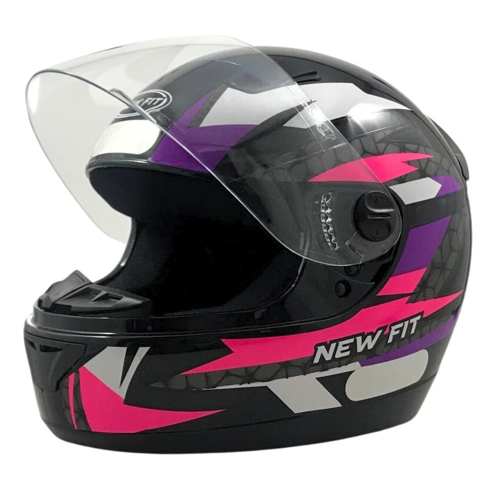 Capacete Moto Ebf New Fit Control Fechado Com Narigueira