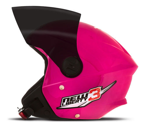 Capacete Aberto Pro Tork New Liberty 3 Three Viseira Fumê