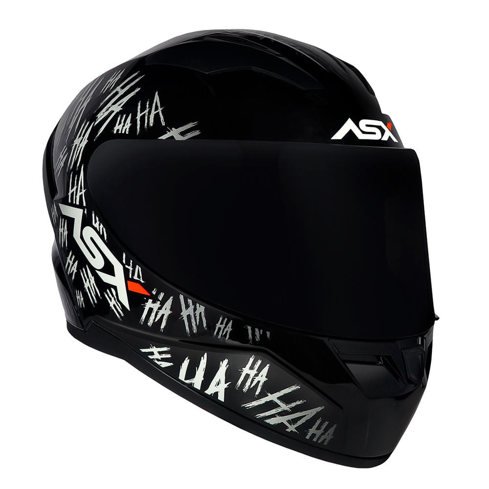 Capacete Moto Fechado ASX City Solid + Viseira Fumê
