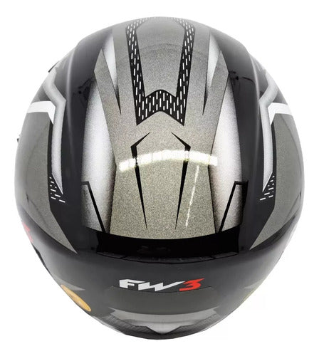 Capacete Fw3 X Open Fox Com Óculos Interno Aberto Top