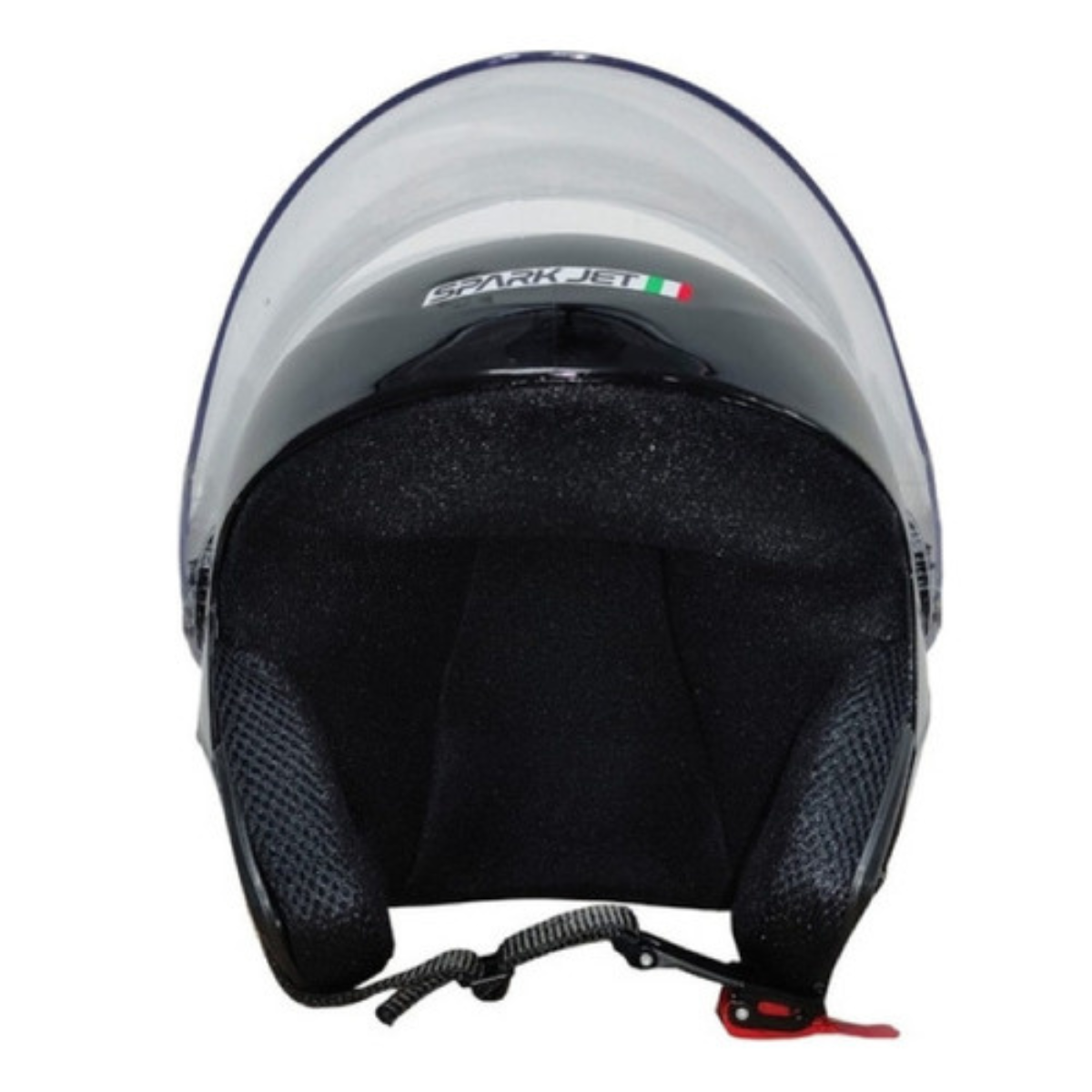 KIT Capacete Moto Ebf Spark Jet Aberto + Viseira Azul