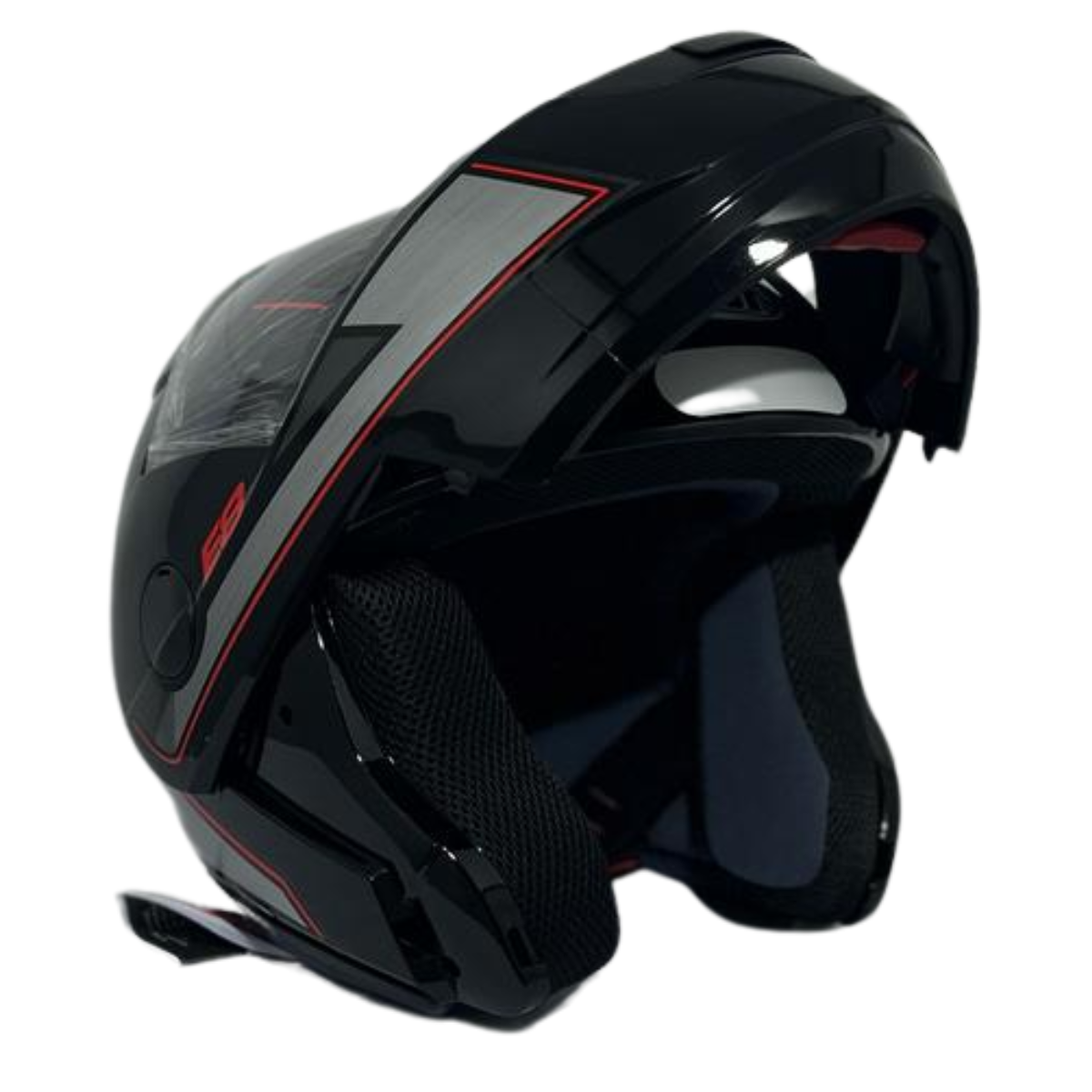 Capacete EBF Moto Articulado E8 Velocity Escamoteavel