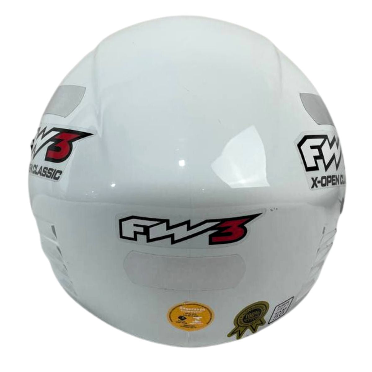 Capacete Aberto Fw3 X Open Classic Branco Ou Preto Brilhante