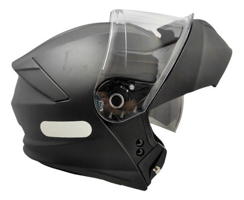 Capacete Escamoteável Xtroy Articulado Robocop C Óculos Fumê