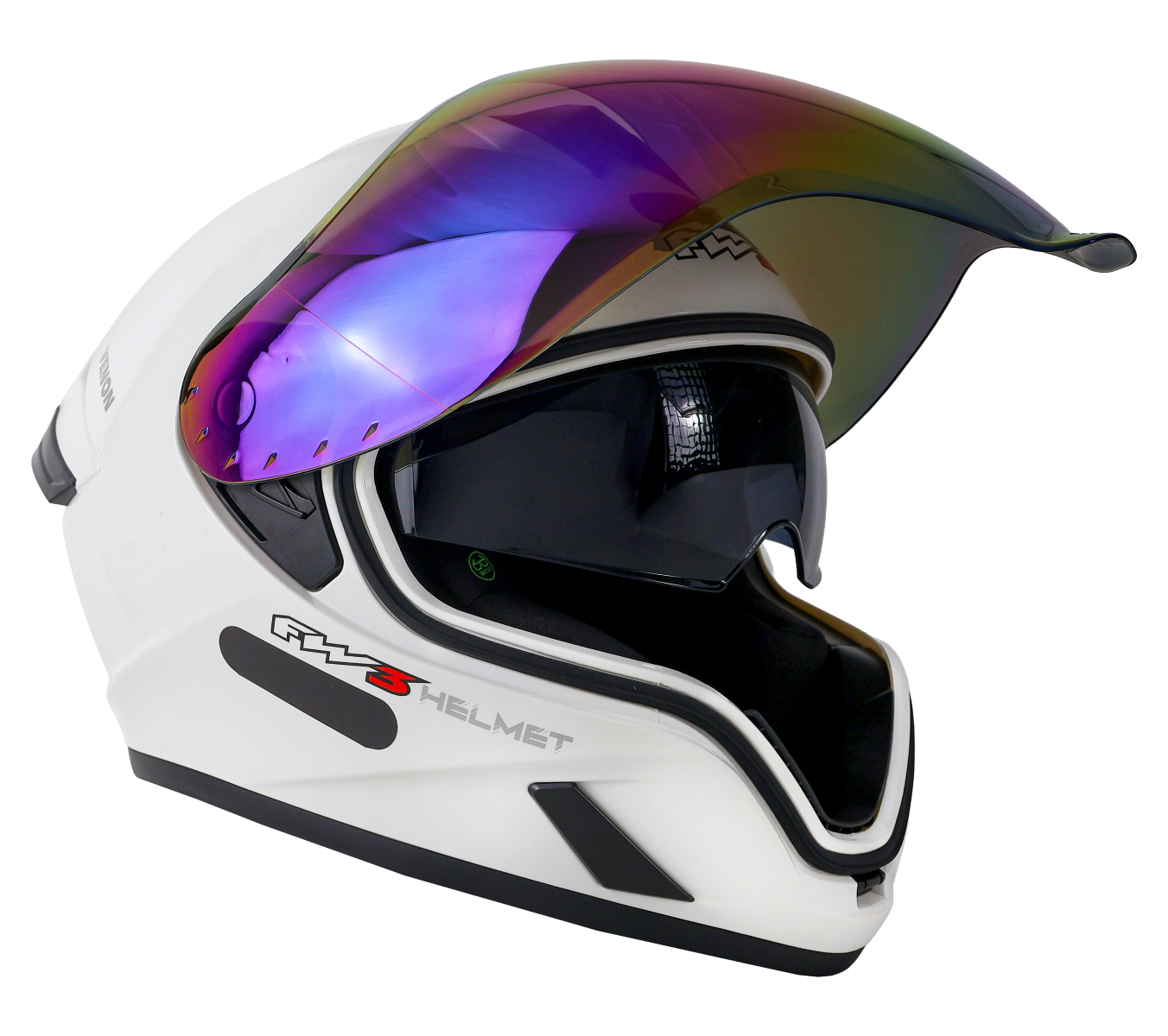 Capacete Moto Esportivo Fw3 Venon Óculos Solar Interno Mega Lopes