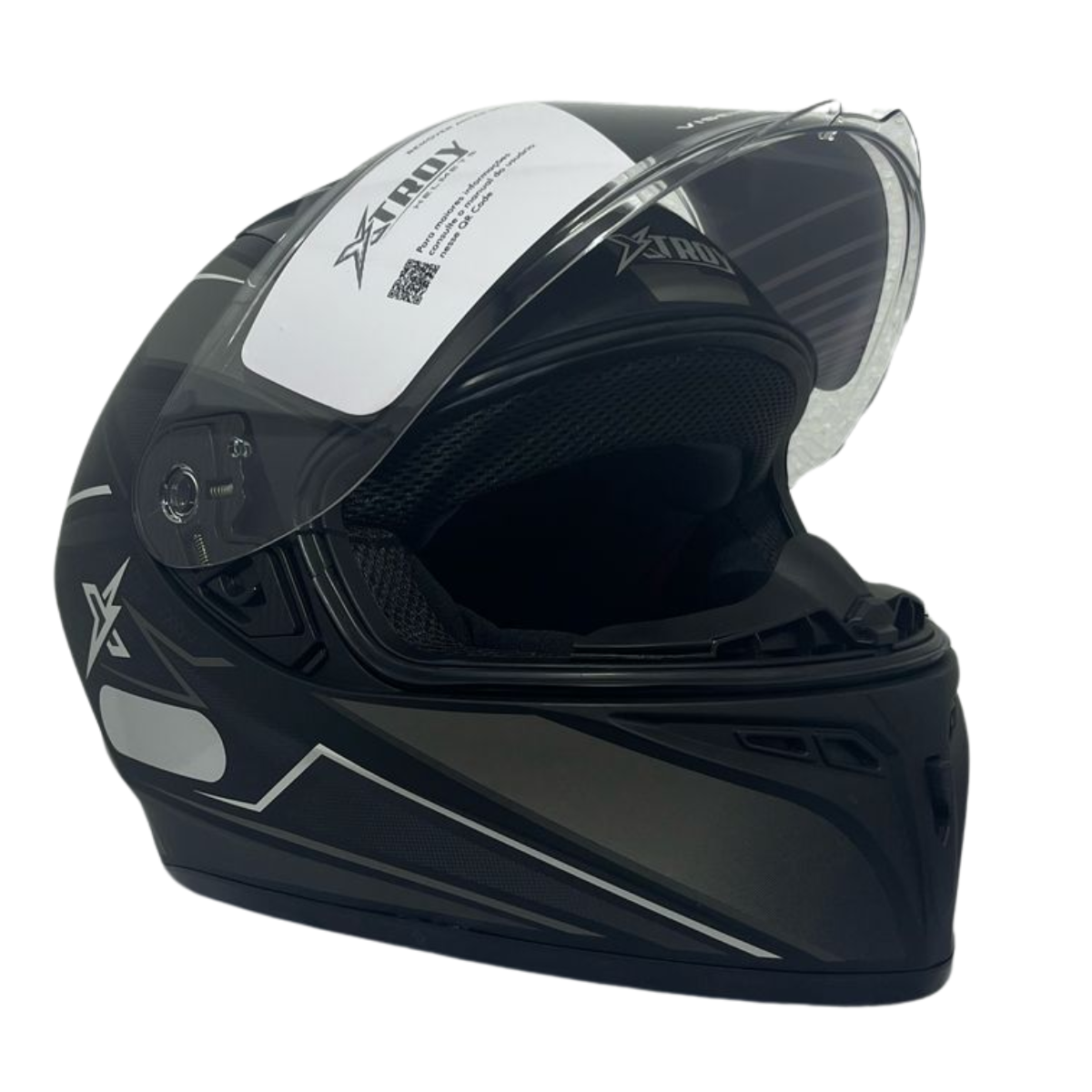 Capacete Moto Xtroy Fechado FF526 Esportivo Vision