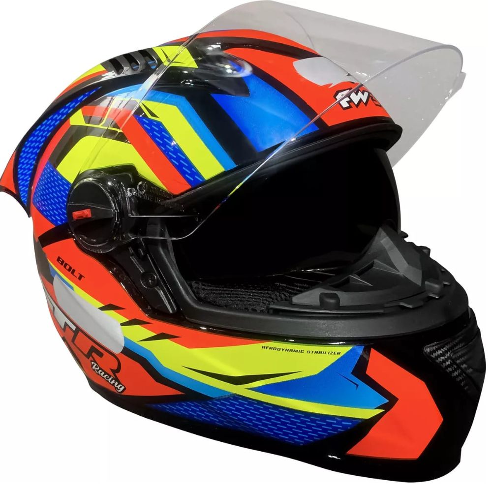 Capacete FW3 GT Racing Bolt Design Com Narigueira