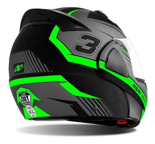 Capacete Articulado Pro Tork V-pro Jet 3 + Narigueira Brinde