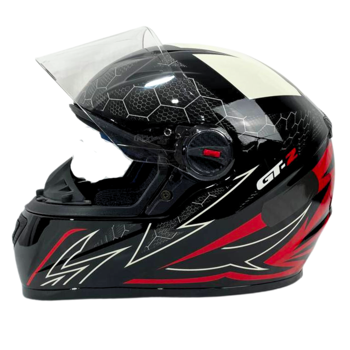 Kit Capacete Moto Fw3 Gt2 Com Narigueira + Viseira Fumê