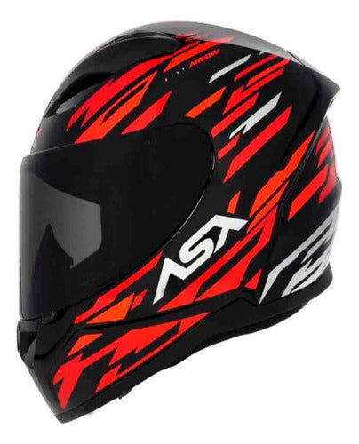 Capacete Asx City Arrow Vermelho Brilhante Integral