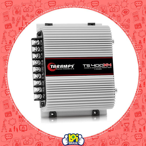 Módulo Taramps Ts400 Digital 400w Rms 4 Canais 2 Ohms