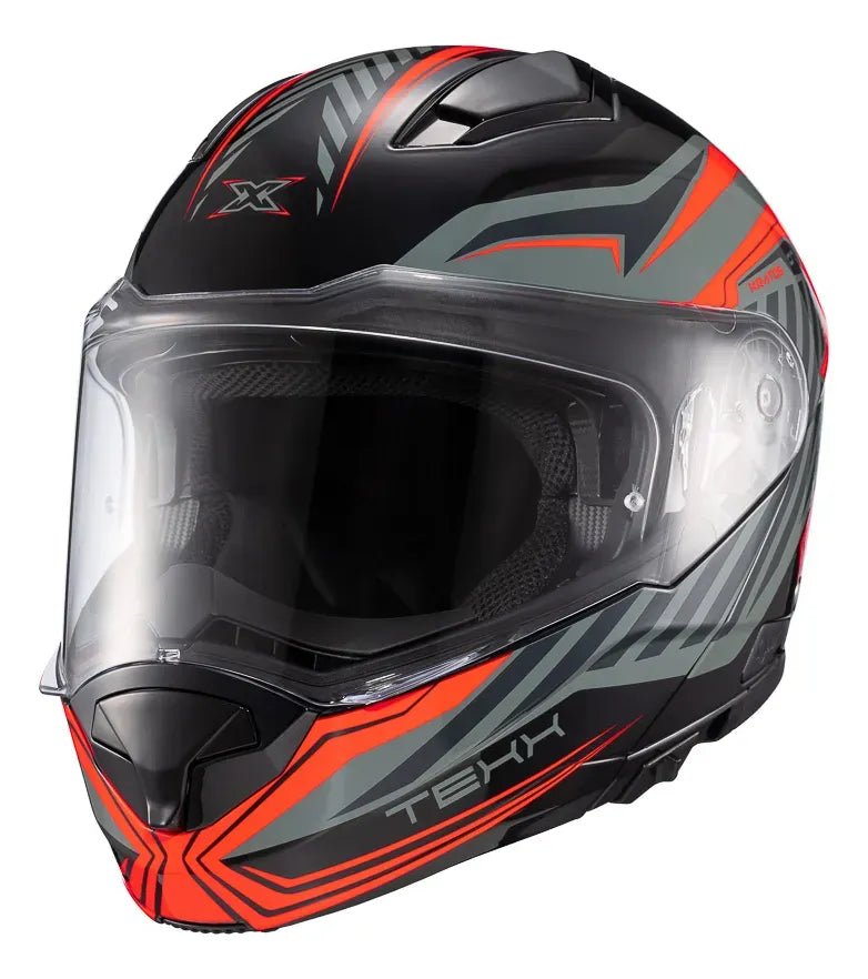 Capacete Escamoteavel Texx Gladiator V3 Kratos C/ Óculos Fumê