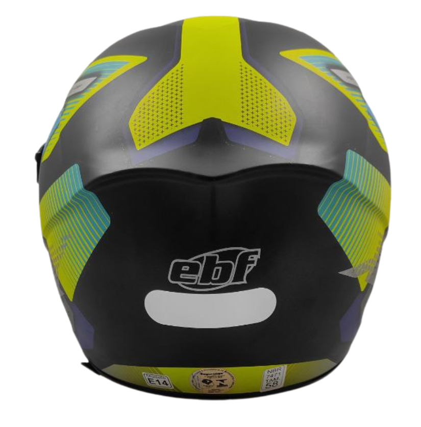 Capacete Moto Ebf Xtroy Com Óculos Interno Fumê + Narigueira