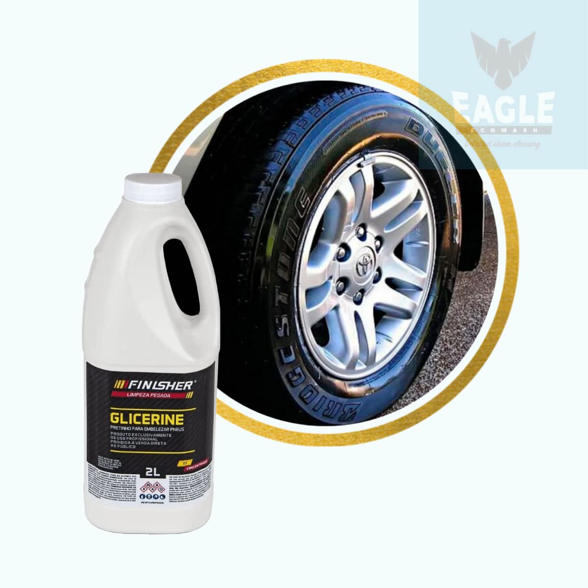 Glicerine Pneu Pretinho Concentrado - 2 Litros Finisher