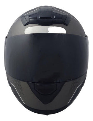 Capacete Mixs Mx5 Fechado Com Viseira Fumê E Narigueira