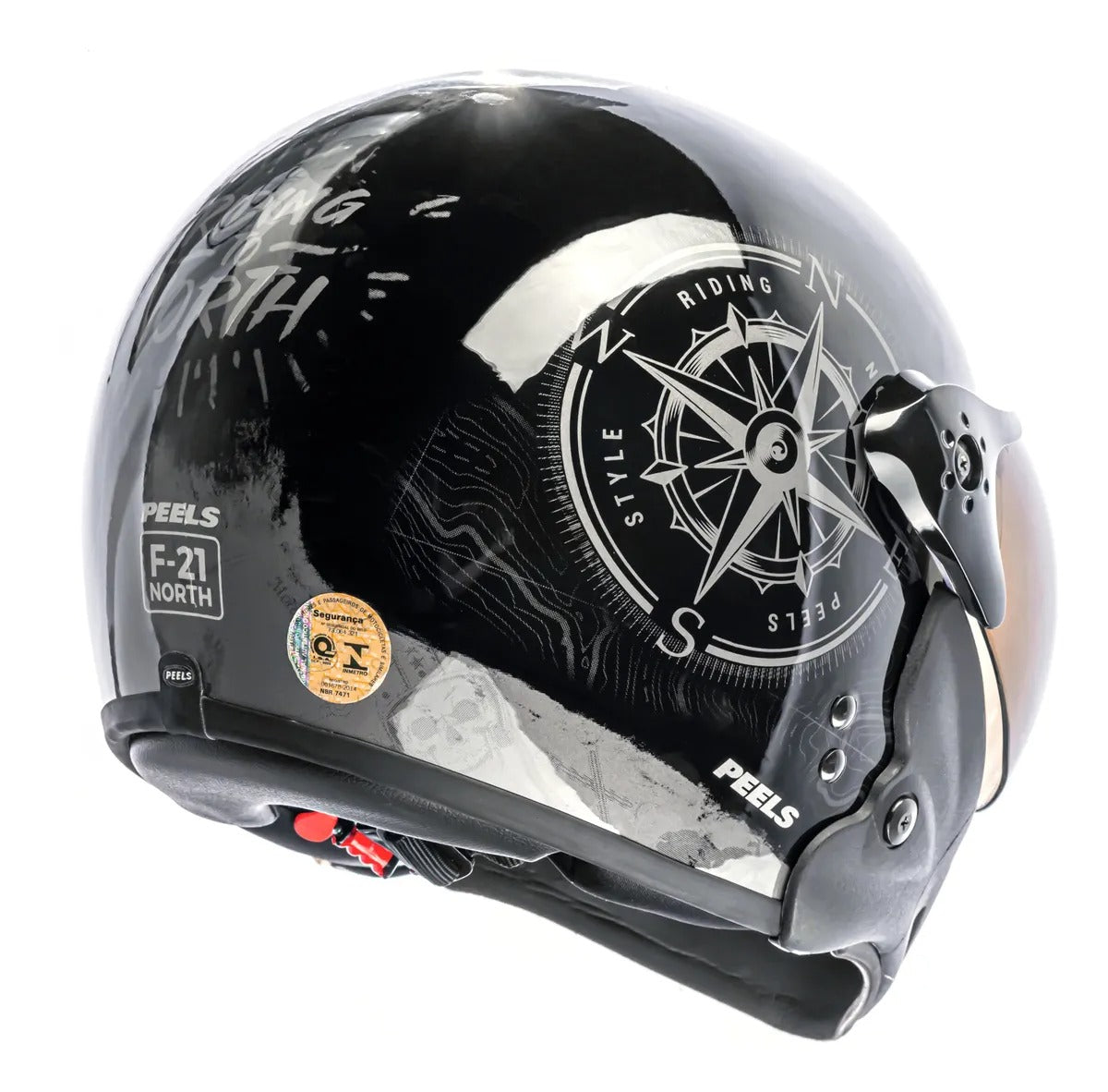 Capacete Moto Peels Com Queixeira Removível F-21 North
