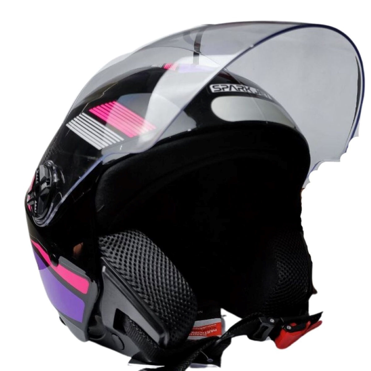 Capacete Moto Aberto Ebf Spark Jet Sting Preto