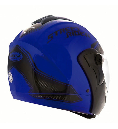 Capacete Escamoteável Mixs Captiva Street Rider Com Óculos