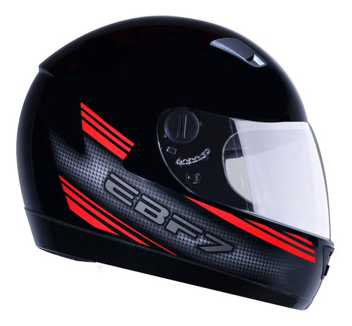 Capacete Moto Ebf 7 Carbon Gt Preto Solid Várias Cores + Nf