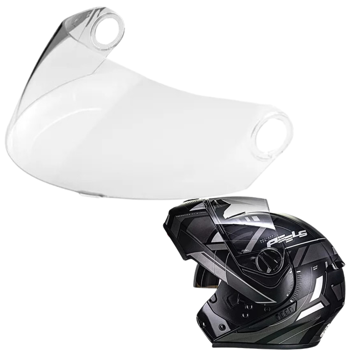 Viseira Cristal Capacete Peels Urban U-RB2 Transparente