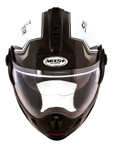 Capacete Escamoteável Mixs Captiva Street Rider Com Óculos