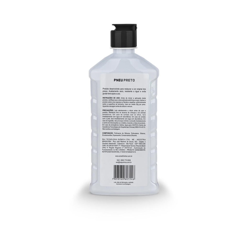 Pneu Preto Finisher 500g Restaura A Cor Original Dos Pneus