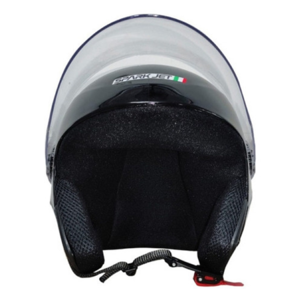 KIT Capacete Moto Ebf Spark Jet Aberto + Viseira Azul