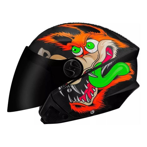 Capacete Aberto New Liberty Three Coyote Gp 88 Viseira Fumê
