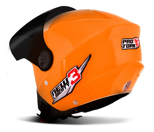 Capacete Aberto Pro Tork New Liberty 3 Three Viseira Fumê
