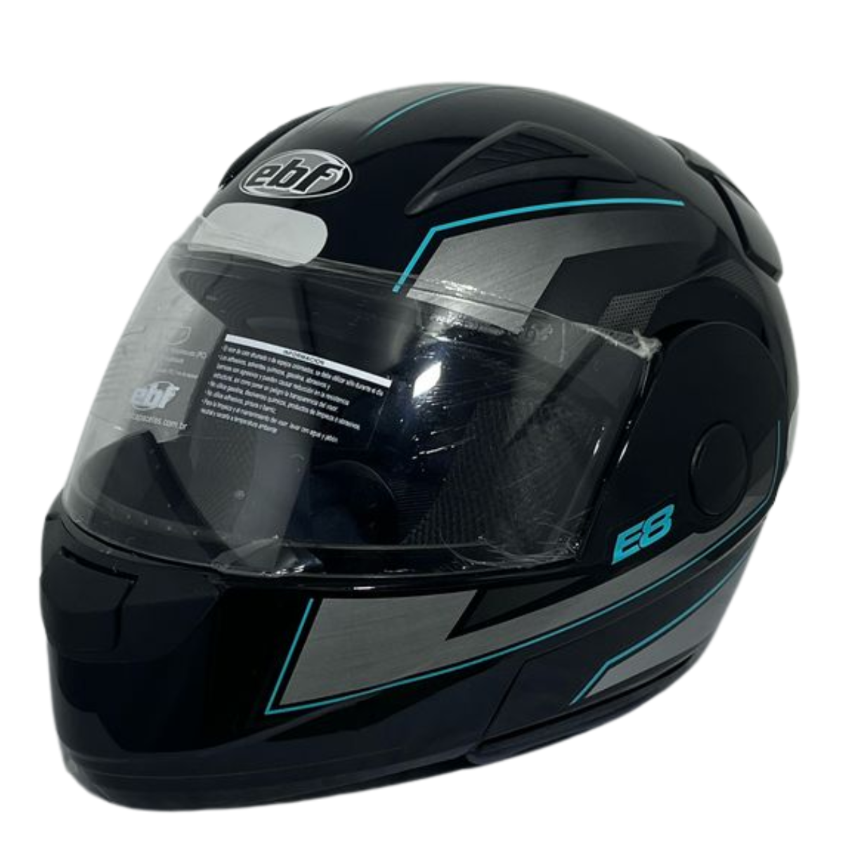 Capacete EBF Moto Articulado E8 Velocity Escamoteavel