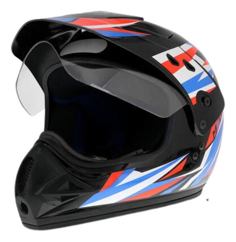 Capacete Ebf Motard New Street Moto Cross Fechado