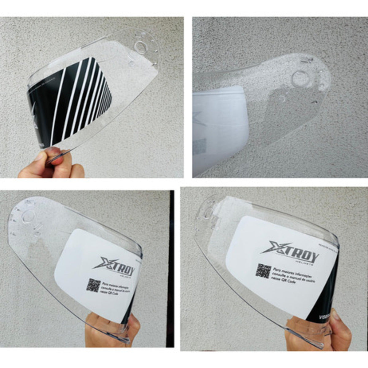 Viseira Ebf Xtroy Articulado 2mm Original Ante Risco Cristal