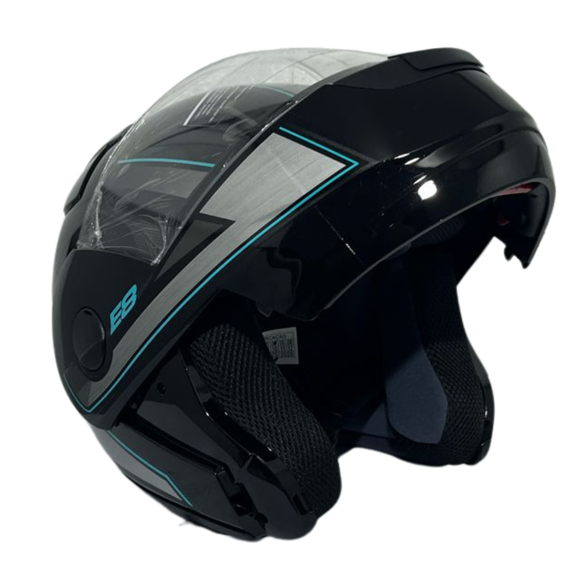 Capacete EBF Moto Articulado E8 Velocity Escamoteavel