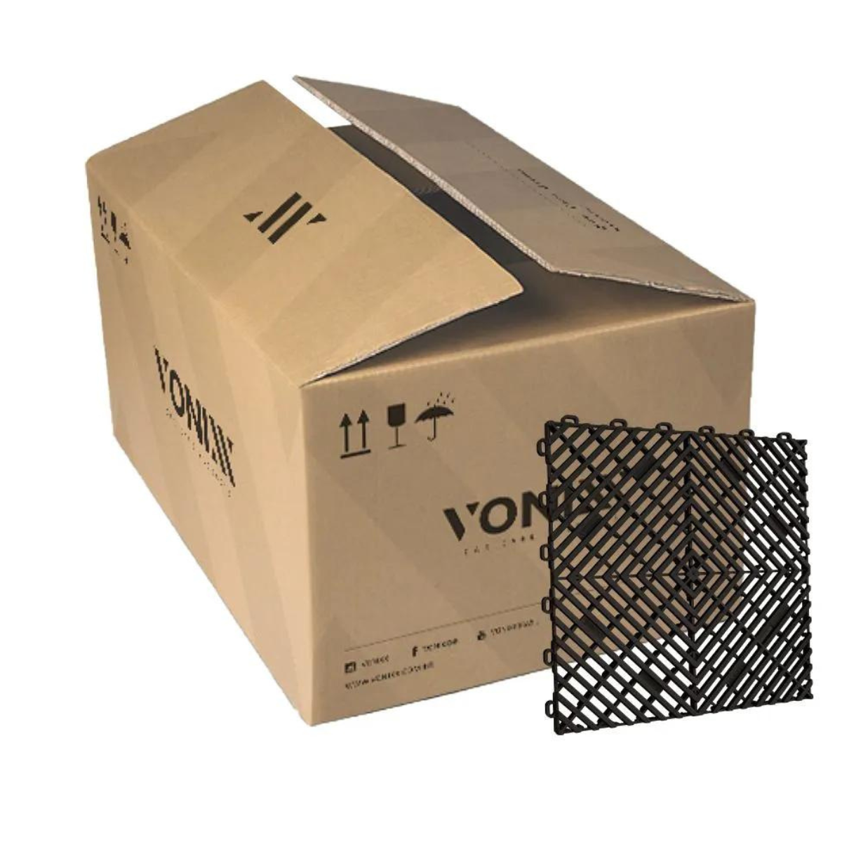 Kit 20 Pisos Modulares Vonix 30x30 Cm Automotivo/vestiário