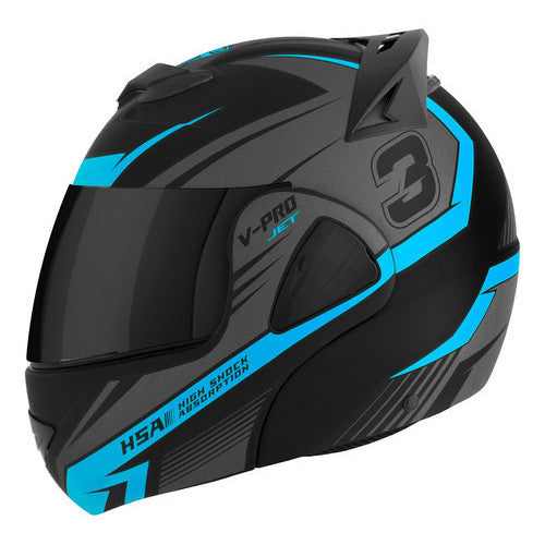 Capacete Escamoteável Pro Tork V-pro Jet 3 Viseira Fumê