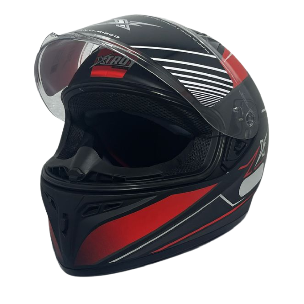 Capacete Moto Xtroy Fechado FF526 Esportivo Vision