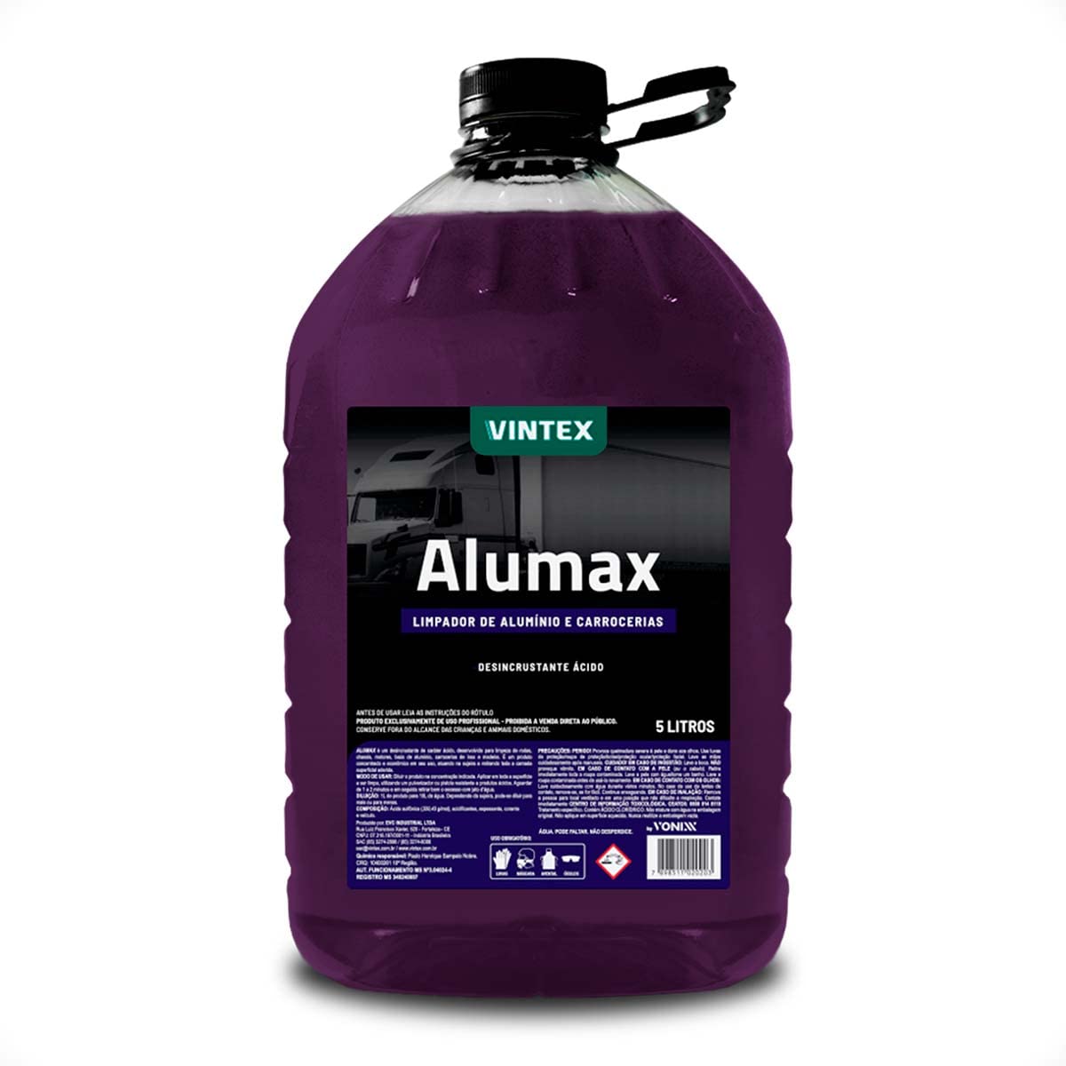 Limpador De Alumínio E Carrocerias Alumax 5 Litros Vonixx