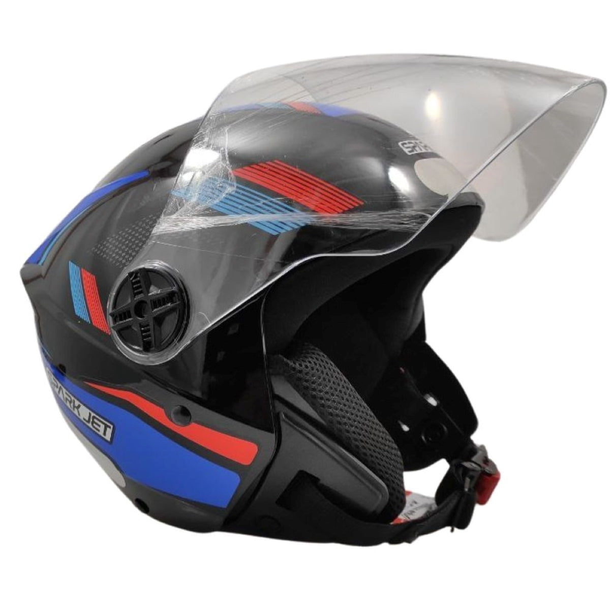 Capacete Moto Aberto Ebf Spark Jet Sting Preto