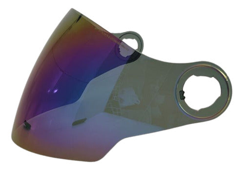 Viseira Polarizada Espelhada Capacete Abreto New 3 Spark Jet