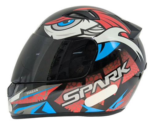 Viseira Fumê Capacete Fechado Ebf New Spark / E0x Polivisor