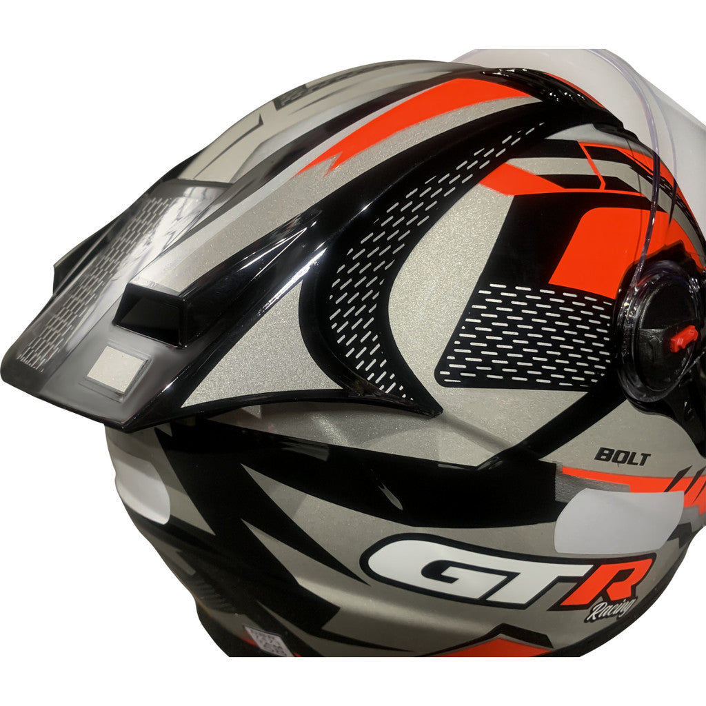 Capacete Fechado FW3 GT Racing Bolt Design Com Narigueira Esportivo