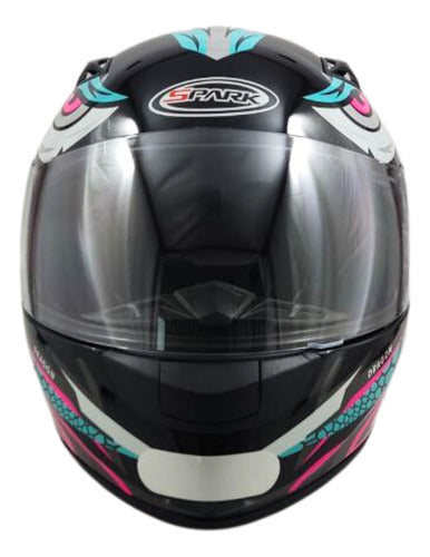 Capacete Moto Feminino Ebf New Spark Esportivo C/ Narigueira